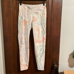 Old Navy Active Powersoft High Rise Legging Swirl Tie dye